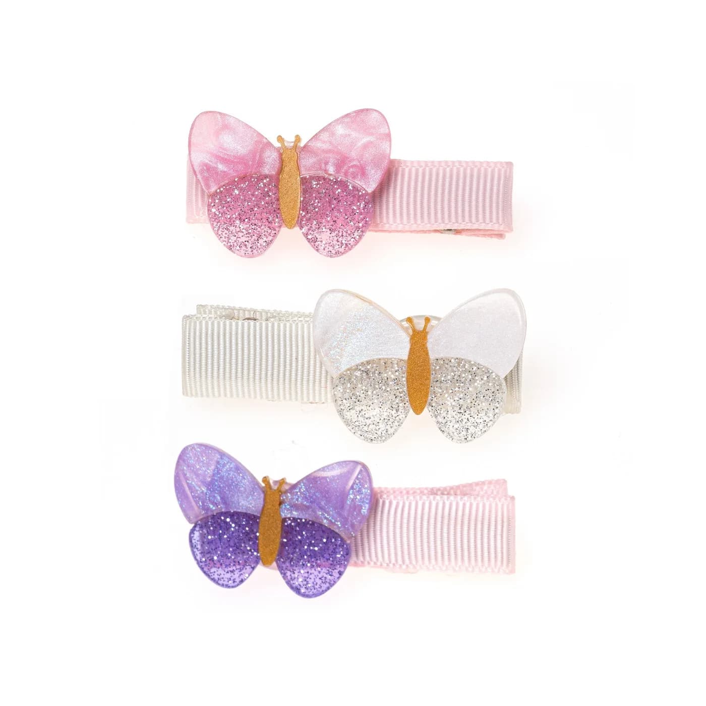 Ganchos Mariposas Brillantes Mini