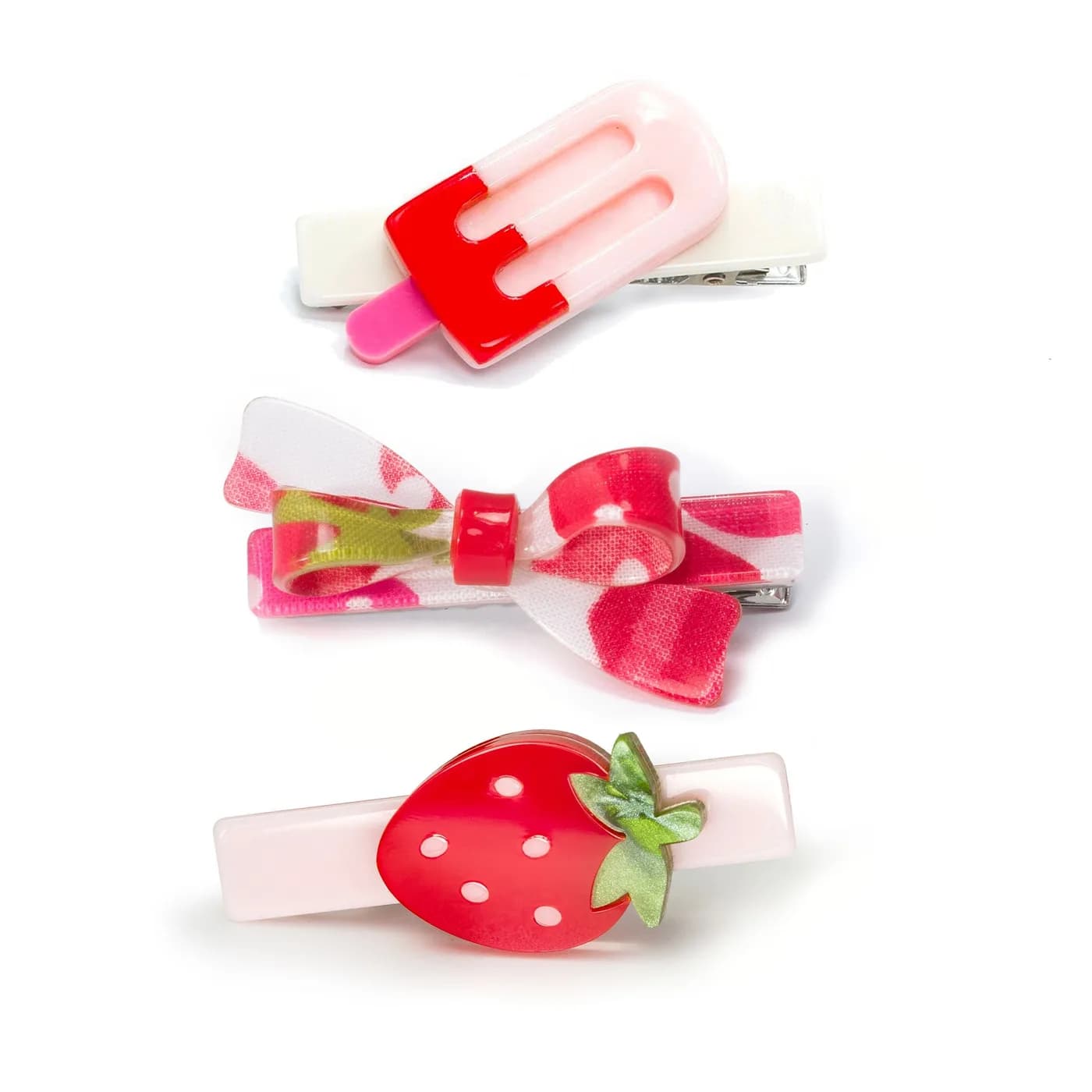 Ganchos Paleta de Fresa con Lazo