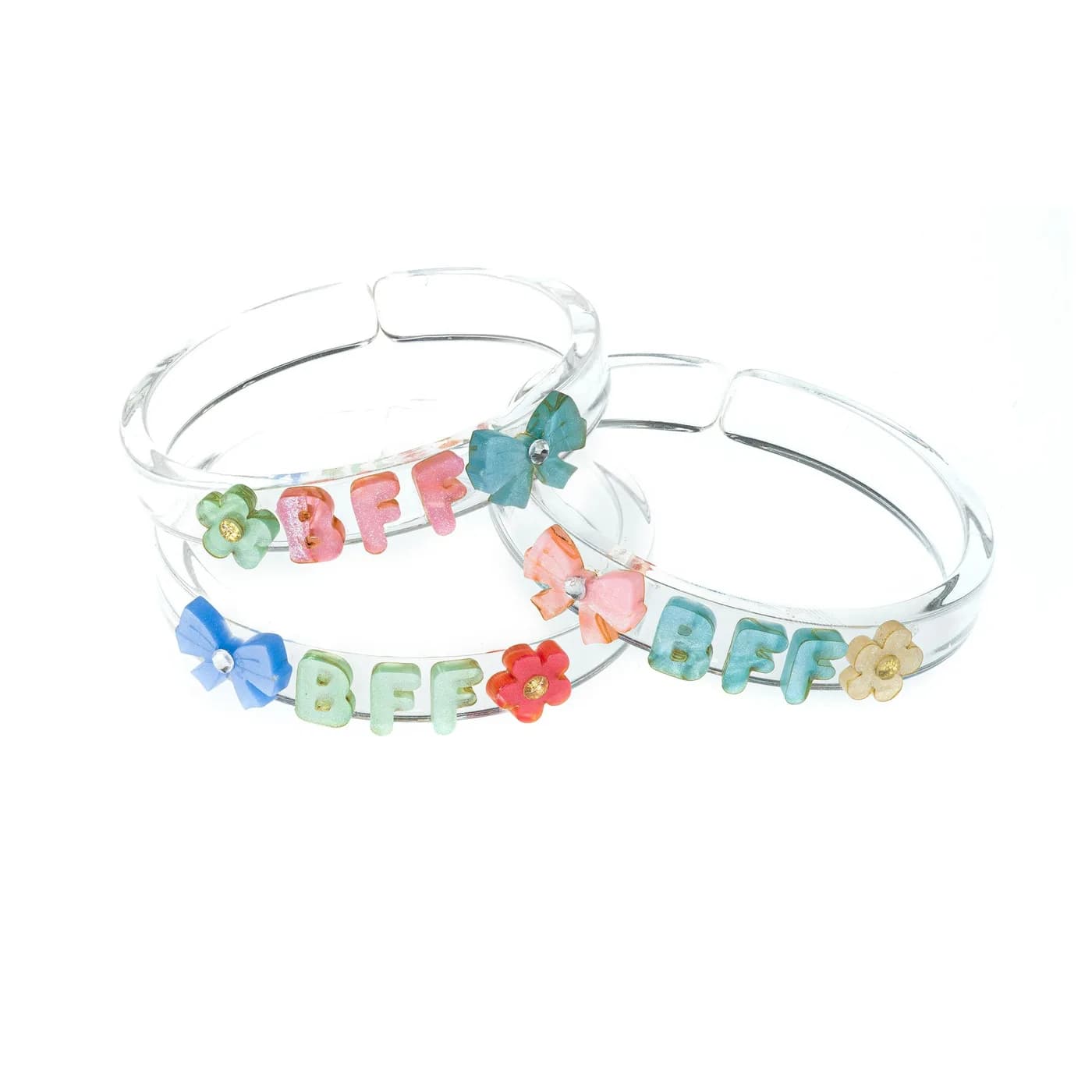 Pulseras Mejores Amigas con Lazos Pastel