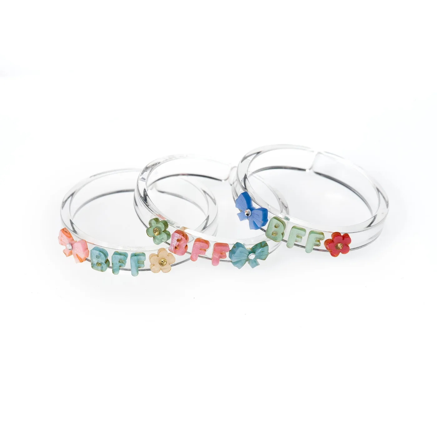 Pulseras Mejores Amigas con Lazos Pastel