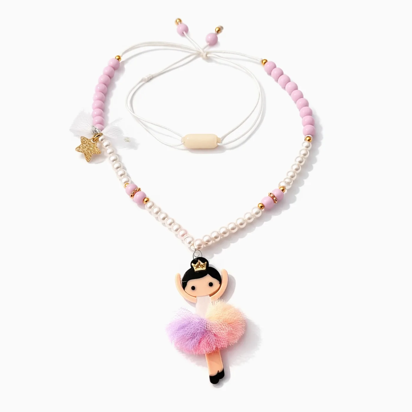 Collar Bailarina Tutú Arcoíris