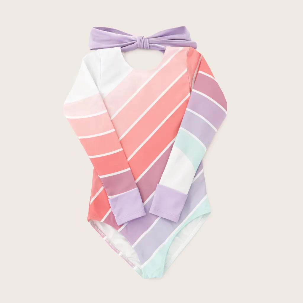 Traje de Baño Entero Manga Larga Coral Sea