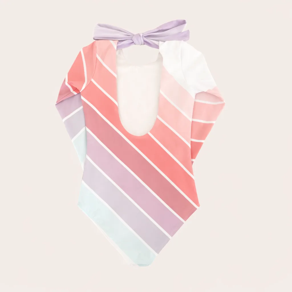 Traje de Baño Entero Manga Larga Coral Sea