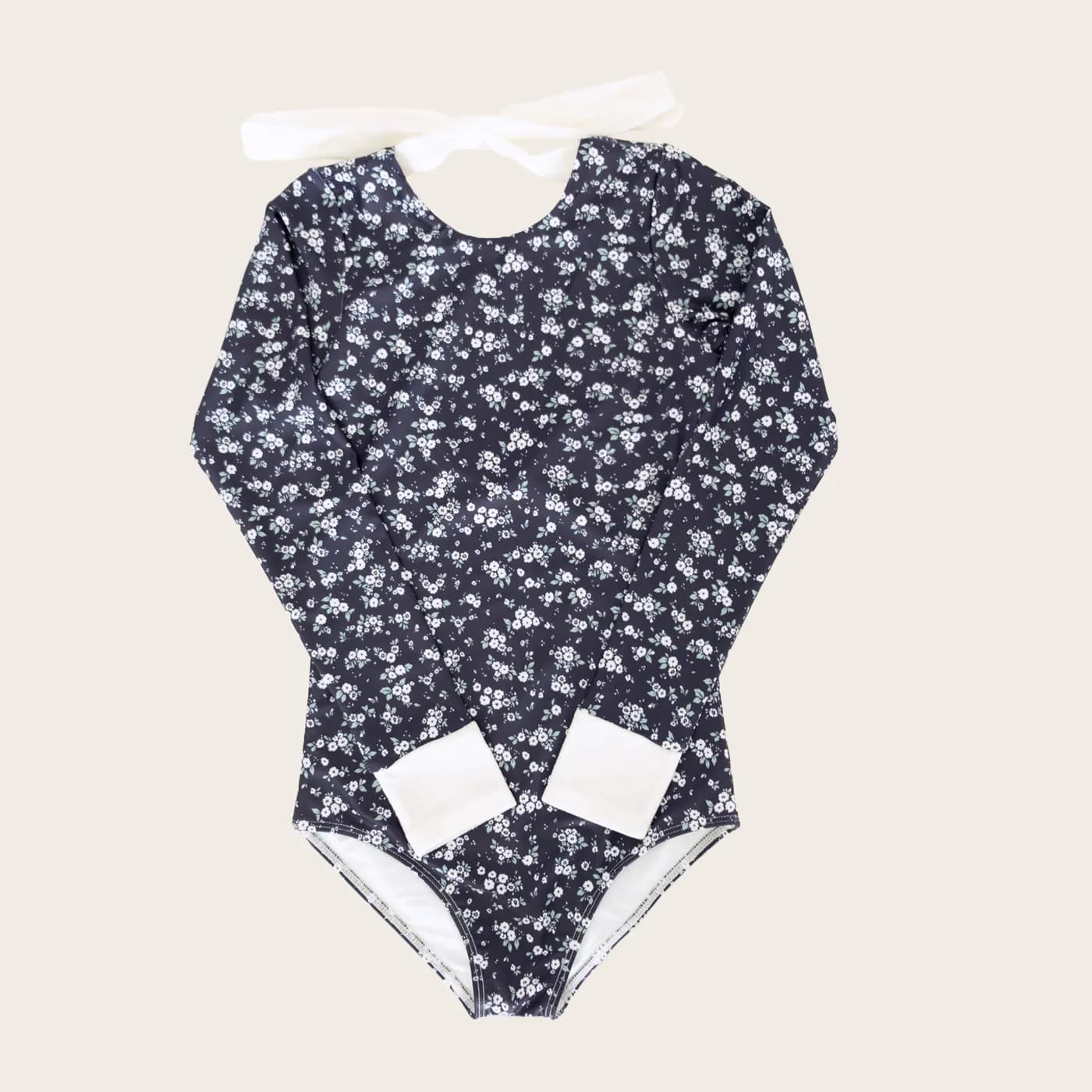 Traje de Baño Entero Manga Larga Floral Beach Club